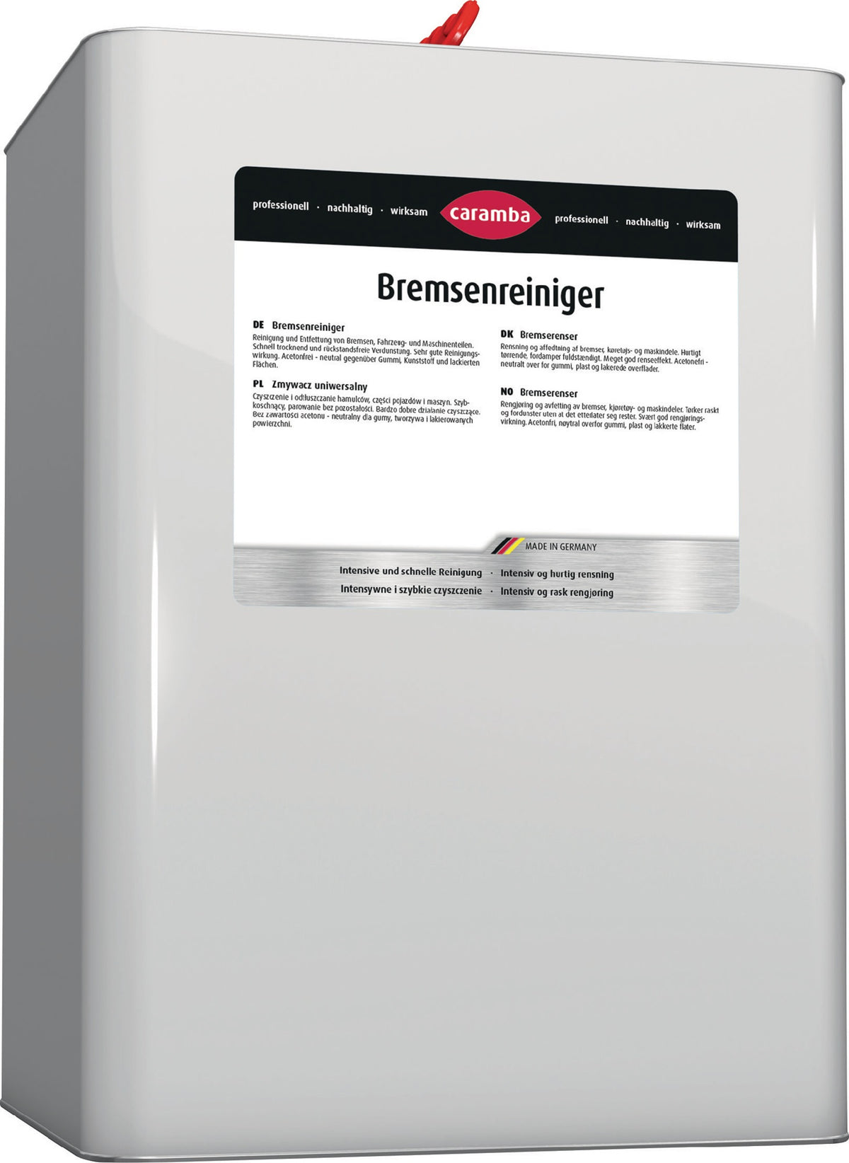 CARAMBA Bremsenreiniger Intensiv acetonfrei 5l Kanister – Schnelltrocknend & Rückstandsfrei