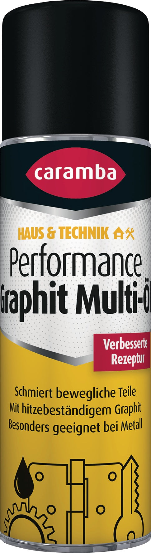 CARAMBA Graphitmultiöl Performance 300 ml Spraydose – hitzebeständig bis +400 °C, 6er-Pack