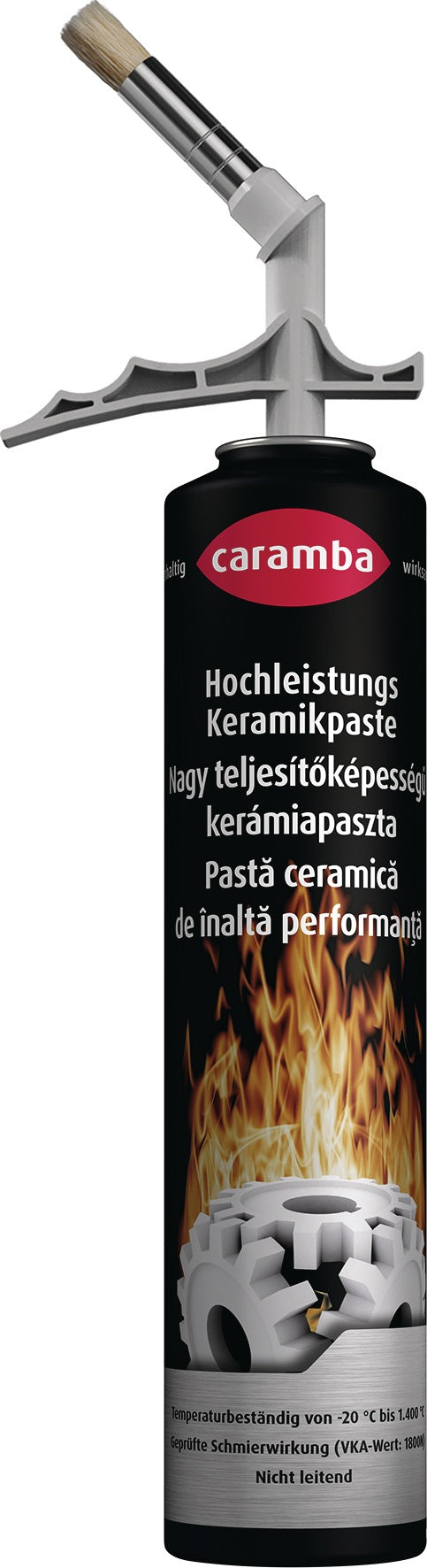 CARAMBA Hochleistungskeramikpaste weiß 200 ml Pinseldose – temperaturbeständig bis 1.400 °C