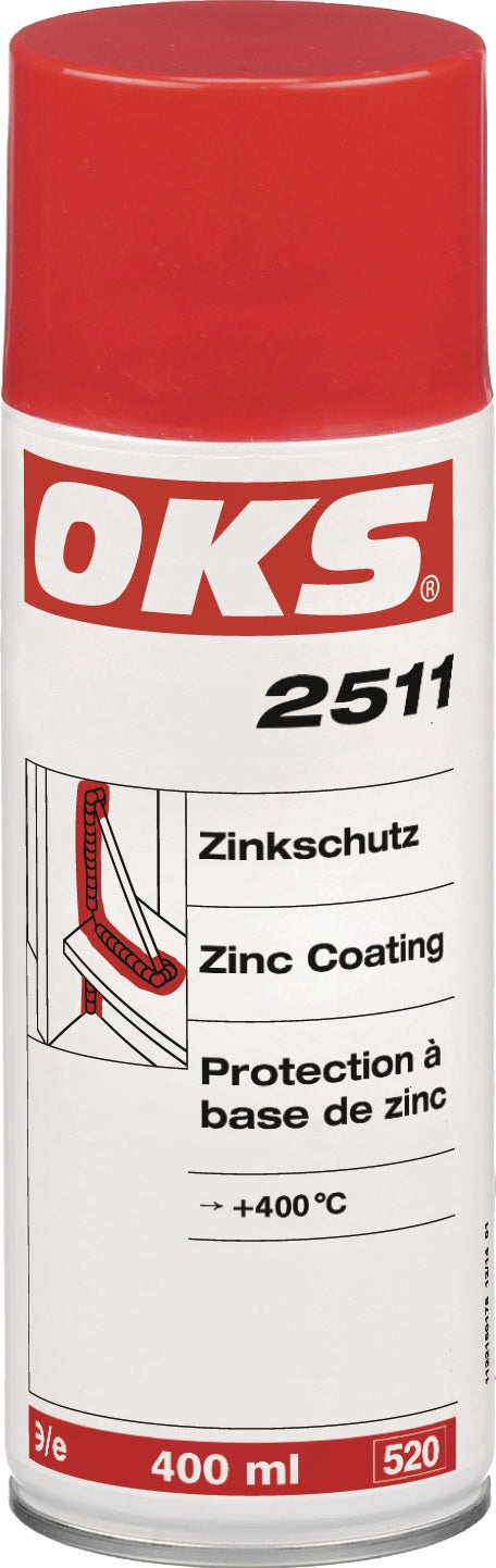 OKS 2511 Zinkschutz 400 ml zinkgrau Spraydose – Kathodischer Korrosionsschutz für Eisenmetalle