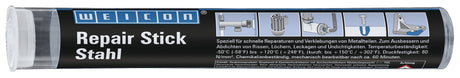 WEICON Repair Stick Stahl dunkelgrau 115g – Stahlgefüllter 2K-Reparaturkleber
