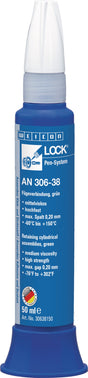 WEICON Fügeverbindung WEICONLOCK AN 306-38 – Hochfester Fügekleber, 50 ml Pen