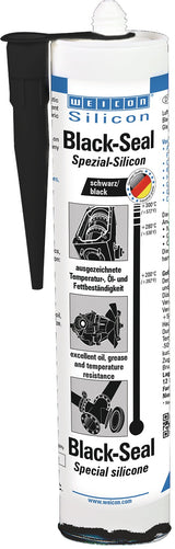 WEICON Spezialsilikon Black-Seal 310 ml Kartusche – 12 Stück, öl- und temperaturbeständig