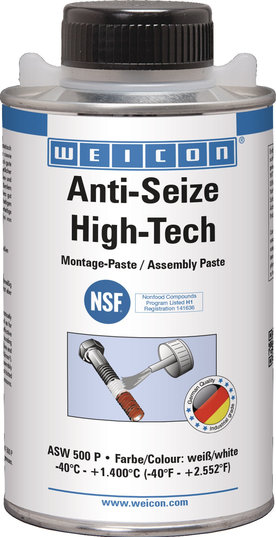 WEICON Montagepaste Anti-Seize High-Tech 400 ml weiß NSF H1 Spraydose