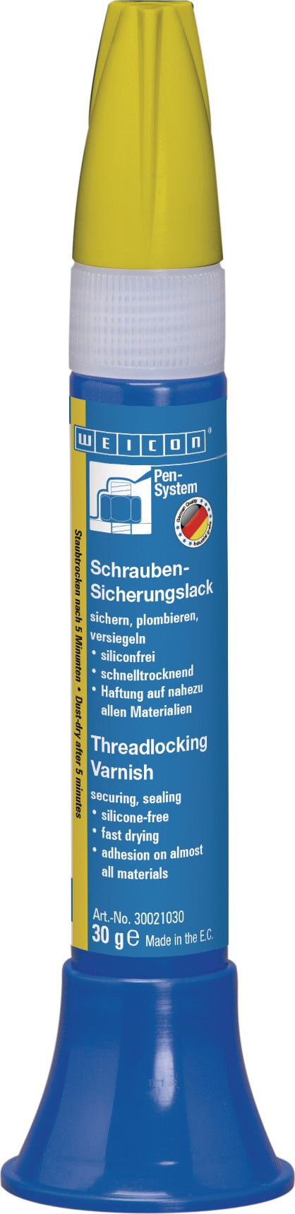 WEICON Schraubensicherungslack rot 30g Pen-System – Schnelltrocknend & Lösemittelhaltig