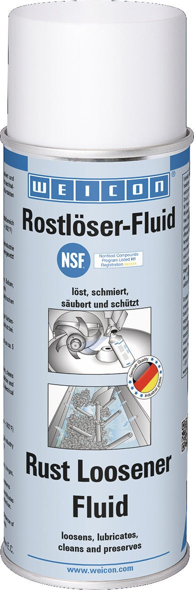 WEICON Rostlöserfluid 400 ml NSF H1 Spraydose – Hochkriechfähiger Rostlöser für Lebensmittel- und Industrieanwendungen