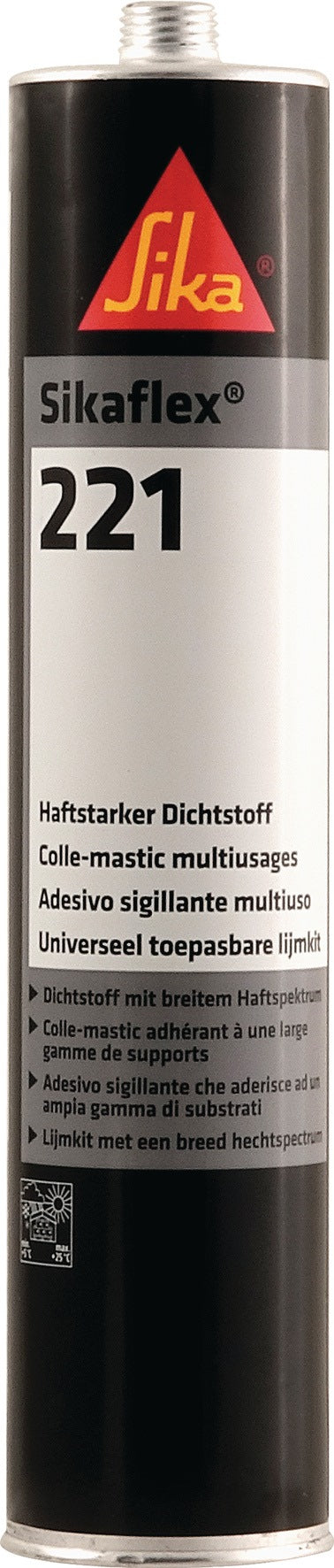 Sikaflex®-221 Polyurethandichtstoff uniweiß 300 ml Kartusche von SIKA
