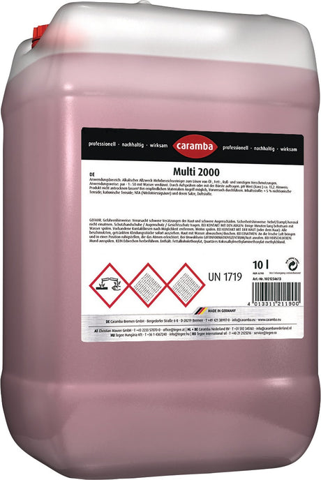 CARAMBA Industriereiniger Multi 2000 10 l Konzentrat Kanister – Universeller Starkreiniger