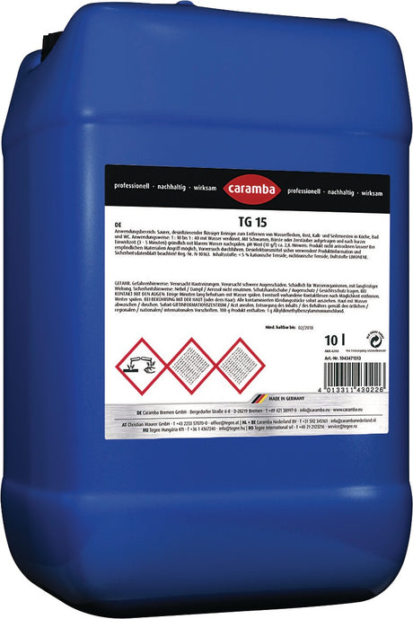 CARAMBA Industrie-Kombinations-Reiniger 10 l Konzentrat im Kanister – Hoch alkalischer Grundreiniger