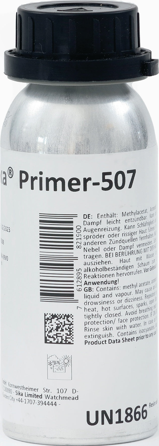 SIKA Primer 507 lösemittelhaltig schwarz 250ml Dose – Haftvermittler für Kleb- und Dichtstoffe