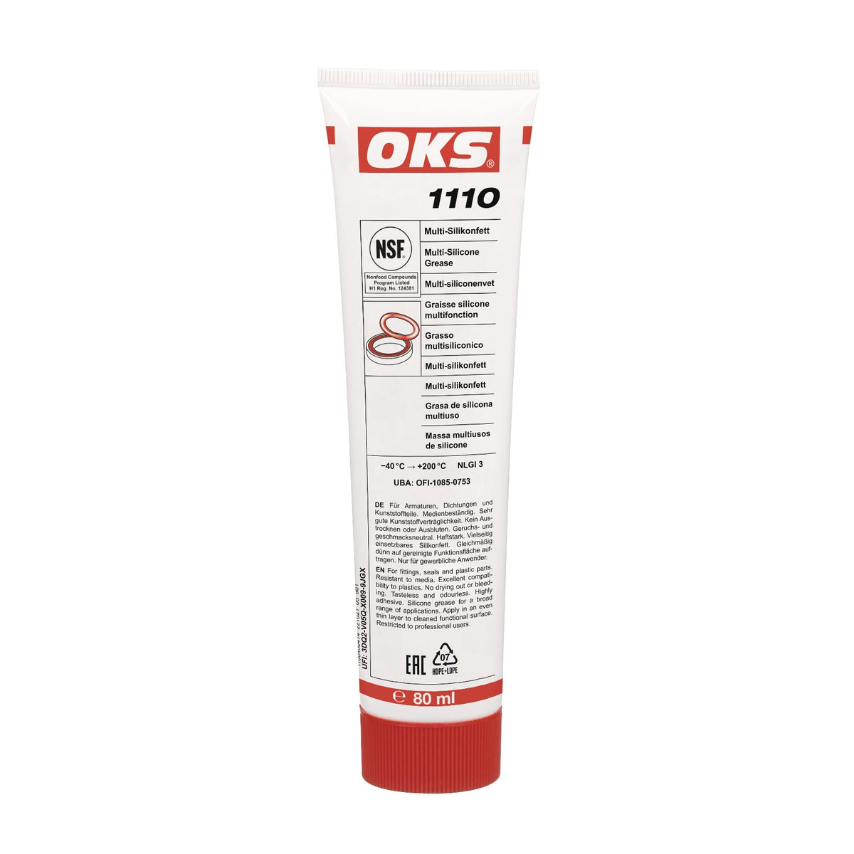 OKS 1110 Multi-Silikonfett NSF H1 transparent 500g Dose – Lebensmittelfett