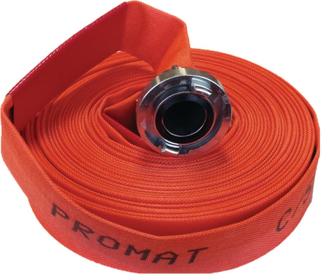 PROMAT Industrieschlauch ID 52 mm, 20 m, leuchtorange, Storz C PN6 – Made in Germany