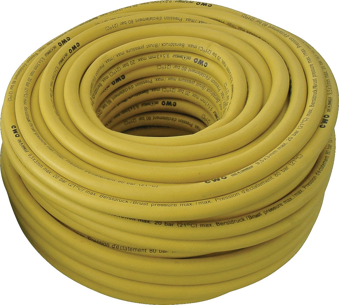 EWO Druckluftschlauch flextrem OilShield 9,5 mm x 15,5 mm, 50 m, gelb