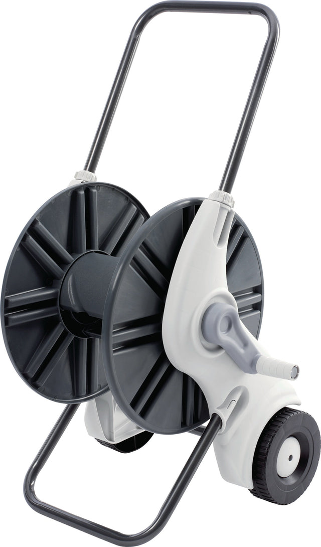 REHAU Schlauchwagen Allround – Kunststoff/Stahl, 21 mm (1/2″) Anschluss, für 60 m Schlauch