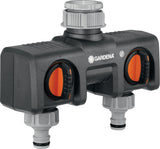 GARDENA 3-Wege-Verteiler 26,5 mm & 33,3 mm – Individuell regulierbarer Wasserfluss