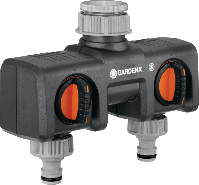 GARDENA 3-Wege-Verteiler 26,5 mm & 33,3 mm – Individuell regulierbarer Wasserfluss