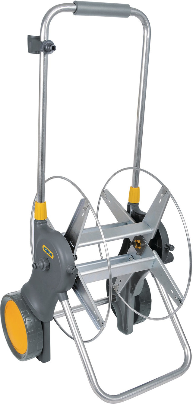 HOZELOCK Schlauchwagen 2460 M mit 16 mm (5/8 Zoll) Anschlussgewinde – Kunststoff/Stahl, montiert