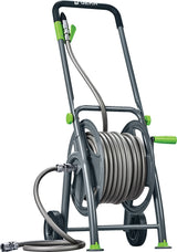 GEKA plus P25SST Schlauchwagen – 25 m Wasserschlauch, pulverbeschichteter Stahl, G 3/4 Zoll