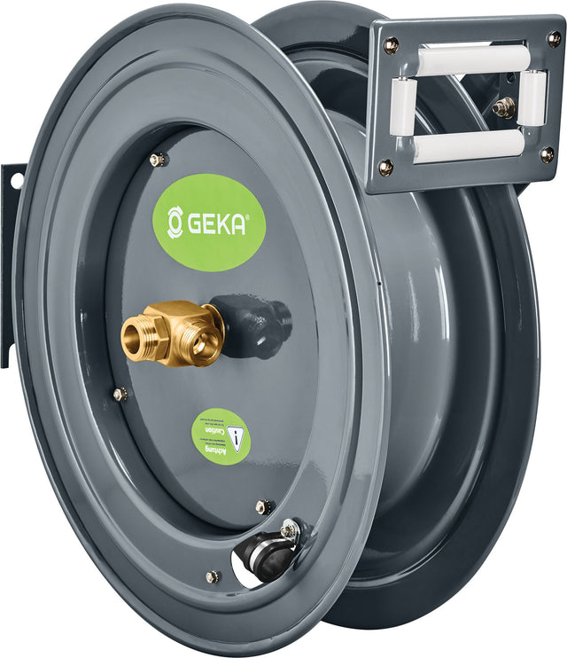 GEKA Schlauchaufroller PA20 G 1 AG 33,25 mm – Automatischer Federrückzug, 20 bar, pulverbeschichteter Stahl