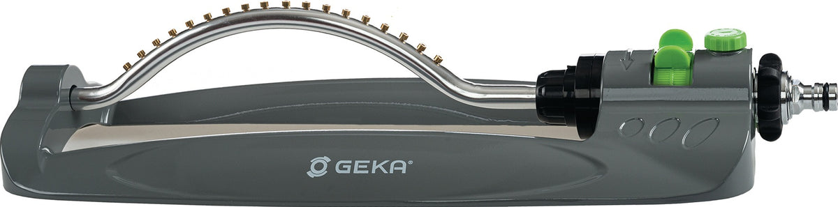 GEKA Viereckregner 399 m² Stecksystem Messing/Aluminium Metall – einstellbare Wurfweite