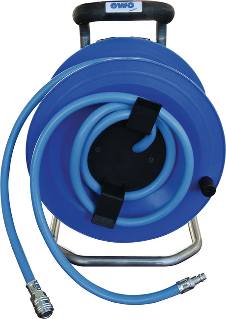 EWO Druckluftschlauchtrommel Innen-Ø 9 mm, 20 m – mit ergonomischem Handgriff & Rotationsstop