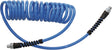 EWO Spiralschlauch-Set 5 mm Innen-Ø, 8 mm Außen-Ø, 3 m, G 1/4 Zoll, Polyurethan, blau