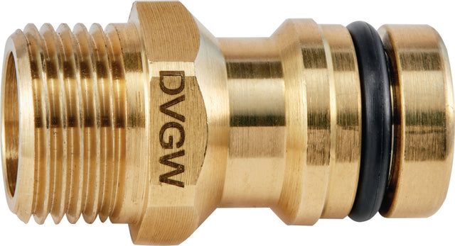 GEKA plus KTW Messing Gerätestecker G 1/2 Zoll SB – Trinkwasser-zertifiziert