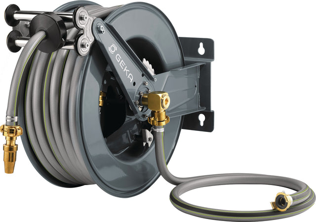 KARASTO Schlauchaufroller PA30SK G 1 AG mit GEKA® plus Winkeldreharmatur und 30m Schlauch