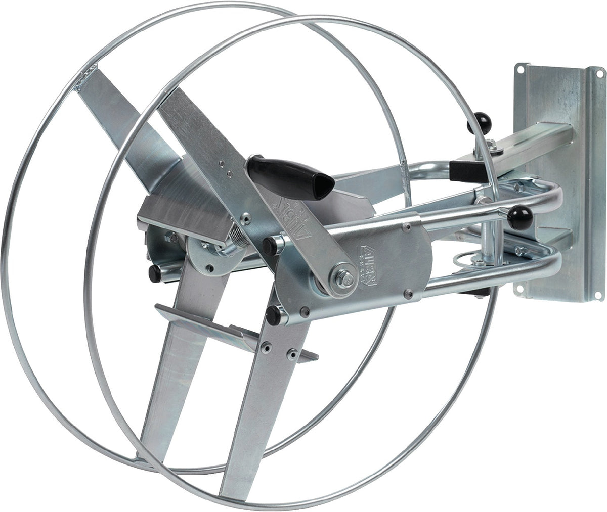 ALBA Wandschlauchhalter Status S – 3/4 Zoll Anschluss, 170° schwenkbar, Ganzstahl
