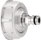 IBC S60 x Gerätestecker GEKA / Innengewinde und Stecker / IBC Adapter: Aluminium, Dichtungen: NBR, Stecker: Messing verchromt