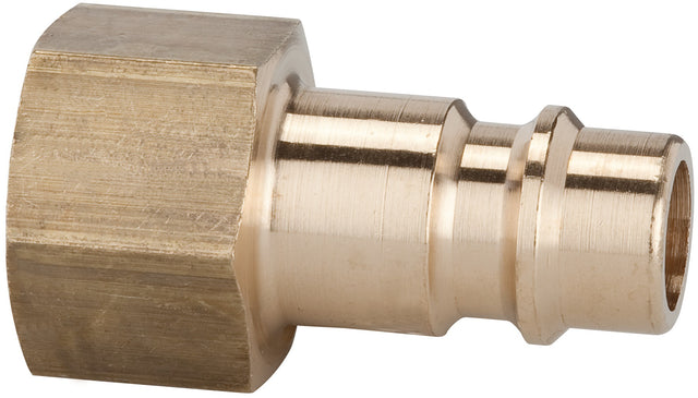 PROMAT Stecknippel Messing blank Stecker DN 7,2 mit Innengewinde G 1/4 Zoll – 10 Stück