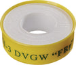 ULITH PTFE Dichtband FRp 12 m x 12 mm x 0,1 mm – DVGW-zugelassen, lebensmittelecht, chemikalienbeständig