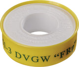 ULITH PTFE Dichtband FRp 12 m x 12 mm x 0,1 mm – DVGW-zugelassen, lebensmittelecht, chemikalienbeständig