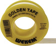 WEKEM PTFE Dichtband Golden Tape 12 m x 12,7 mm x 0,1 mm gelb – Hochdichtes Gewindedichtband