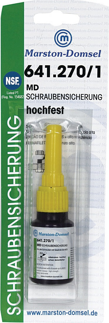 MARSTON Schraubensicherung 641.270/1 hochfest mittelviskos grün 10g Flasche – 10 Stück