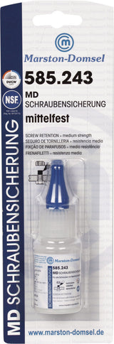MARSTON Schraubensicherung 585.243 mittelfest hochviskos dunkelblau 10g Flasche – 10 Stück
