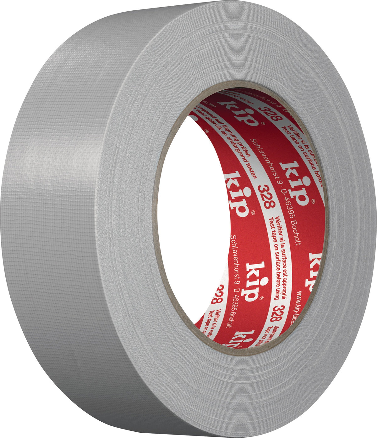 KIP Gewebeband Extra 328 hellgrau 30 mm x 25 m – UV-beständig, PE-laminiert