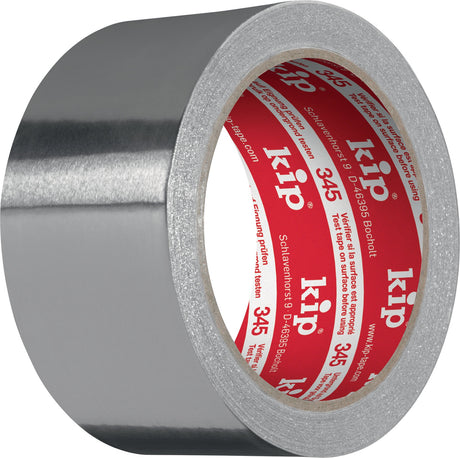 KIP Aluminiumklebeband 345 mit Liner, 50 mm x 25 m, hitzebeständig bis +100 °C
