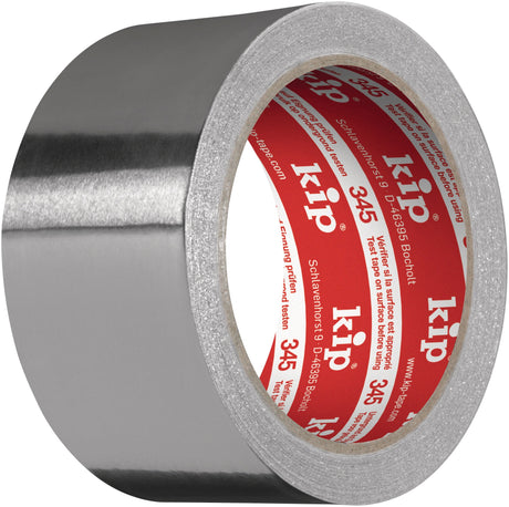 KIP Aluminiumklebeband 345 mit Liner, 50 mm x 25 m, hitzebeständig bis +100 °C