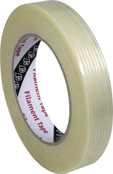 IKS Filamentband F407 farblos 19 mm x 50 m – Glasfaserverstärktes Klebeband für Schwerlastverpackung