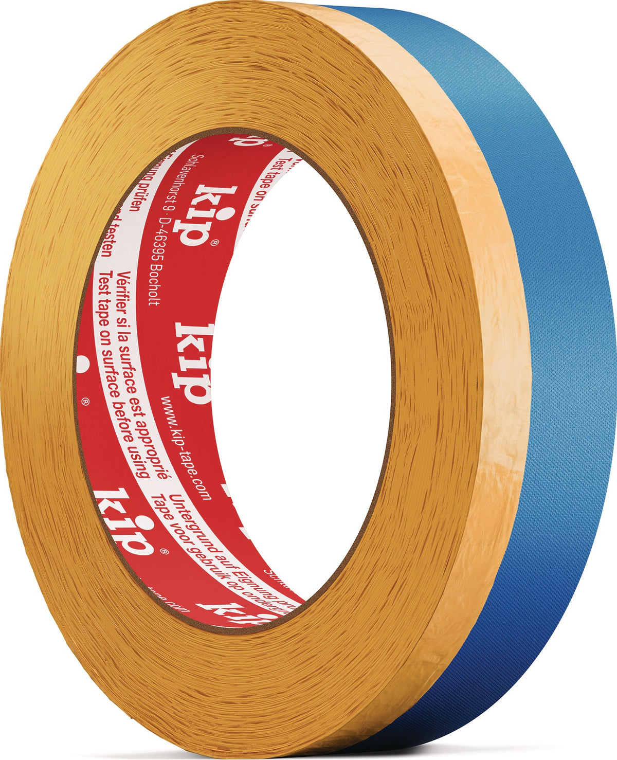 KIP Abdeckband 367 WASHI-TEC® MULTI-TAPE glatt gelb/blau 24 mm x 25 m – 24 Rollen