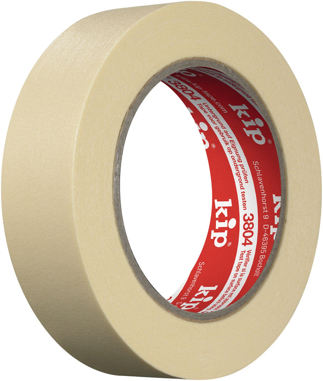 KIP Feinkrepp 3804 MASKING-TEC® Klebeband 18 mm x 50 m, leicht gekreppt, natur