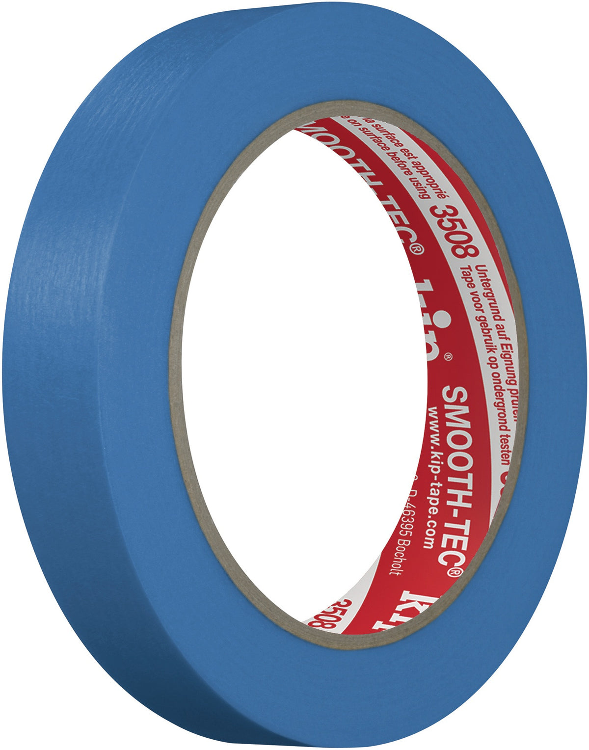 KIP Glattkreppband 3508 SMOOTH-TEC® blau 18 mm x 50 m – UV-beständig, für scharfe Farbkanten
