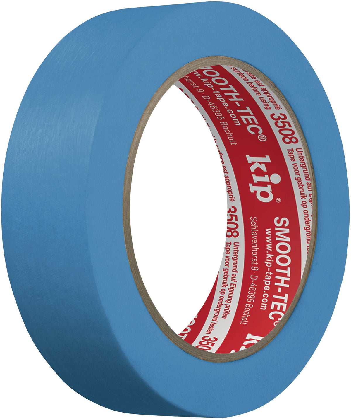 KIP Glattkreppband 3508 SMOOTH-TEC® blau 18 mm x 50 m – UV-beständig, für scharfe Farbkanten