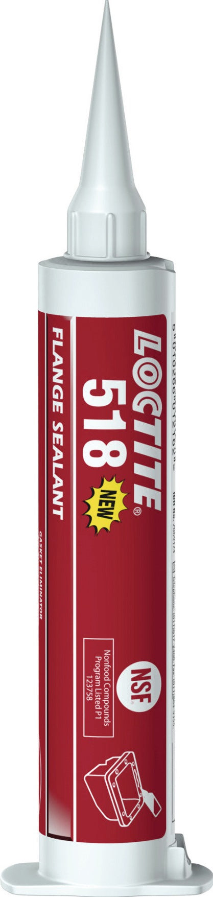 LOCTITE 518 Flächendichtung rot 50 ml Kartusche – mittelfeste Dichtung für Metallflansche