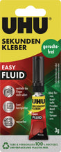 UHU Sekundenkleber EASY-FLUID geruchsfrei 3 g farblos Tube – 10 Stück