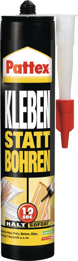 PATTEX Montagekleber Kleben statt Bohren weiß 250g Tube – 12 Stück
