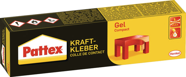 PATTEX Kraftkleber Gel Compact – 50 g Tube, temperaturbeständig von -40 °C bis +70 °C