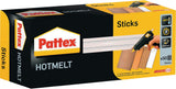 PATTEX Heißklebepatronen Hot Sticks 200 mm, 11,3 mm, 200 g, 10 Stück, transparent