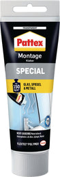PATTEX Montagekleber SPECIAL transparent 80g – hohe Anfangshaftung, für innen & außen